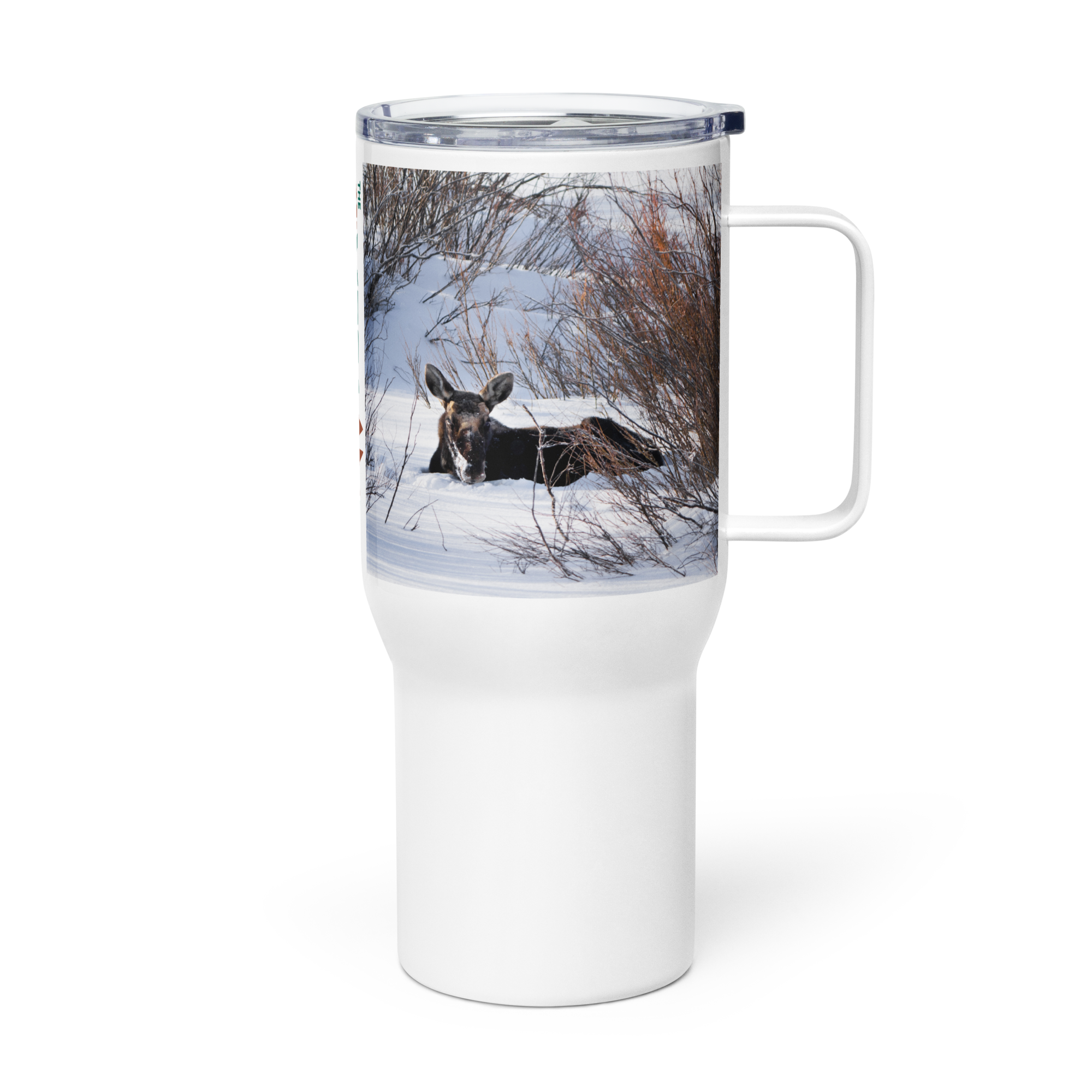 Moose Travel mug with a handle