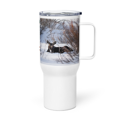 Moose Travel mug with a handle