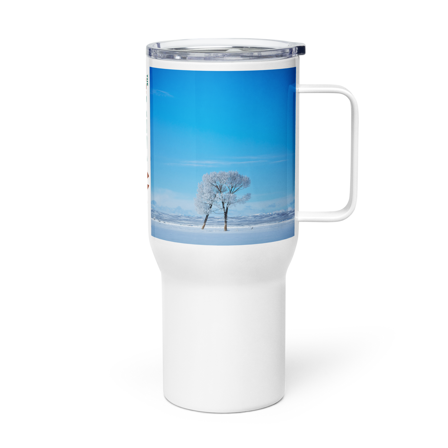Winter Wonderland Travel mug with a handle