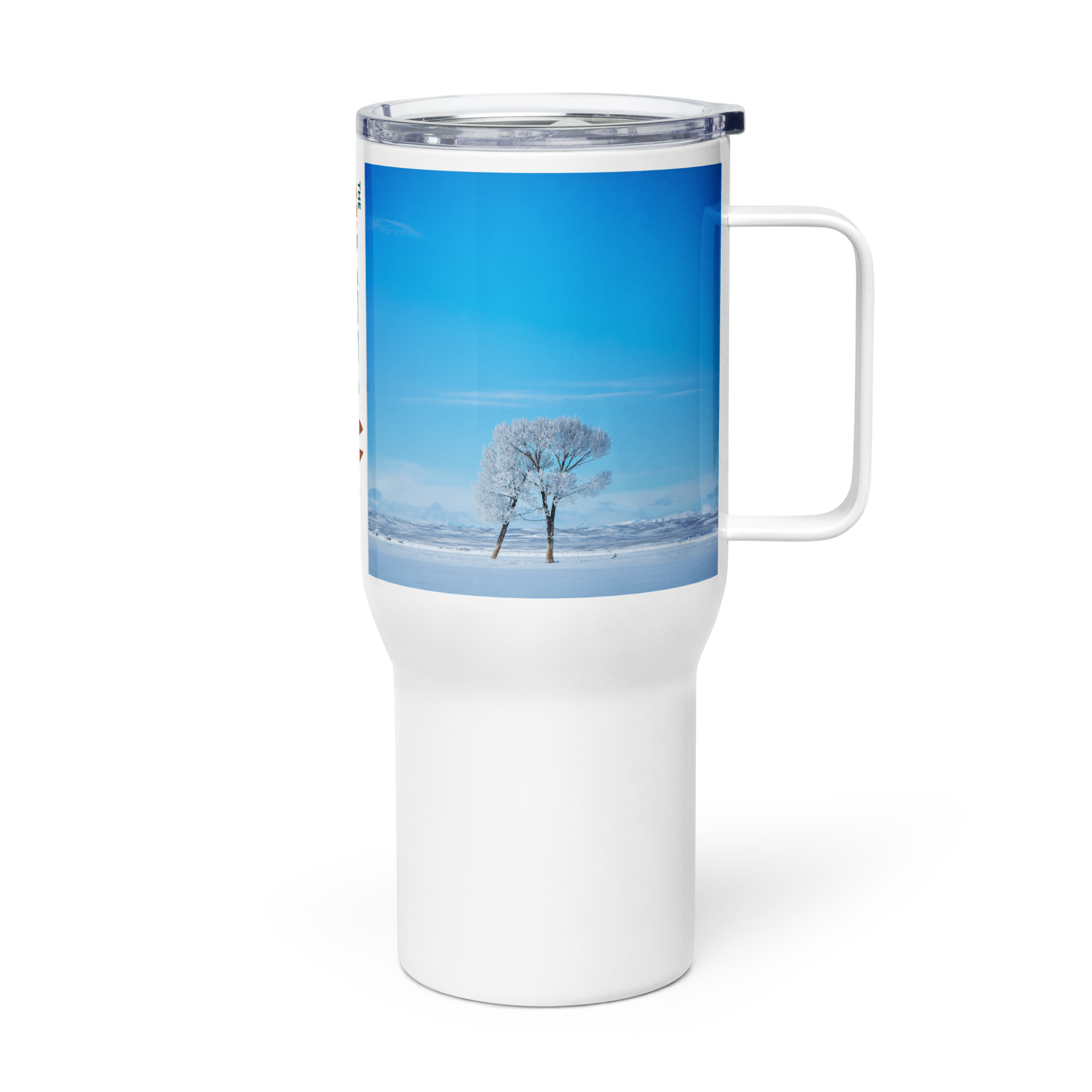 Winter Wonderland Travel mug with a handle