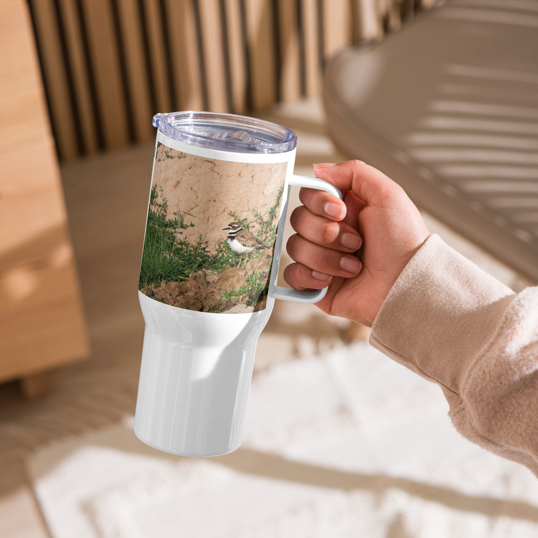 Killdeer Travel mug with a handle