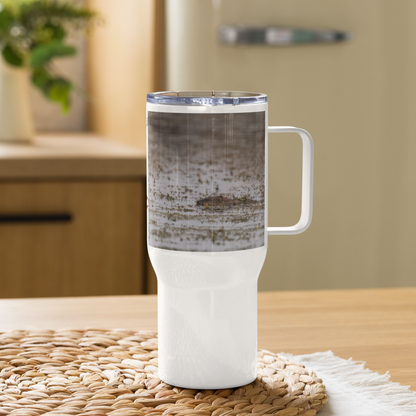 Muskrat Travel mug with a handle