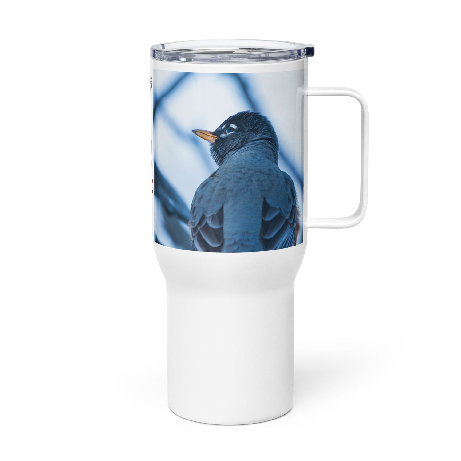 Robin Travel mug with a handle