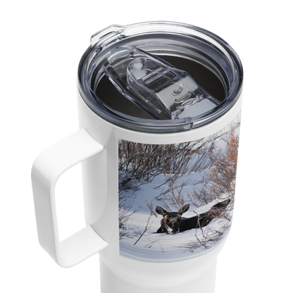 Moose Travel mug with a handle