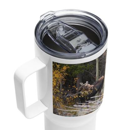 Moose Travel mug with a handle