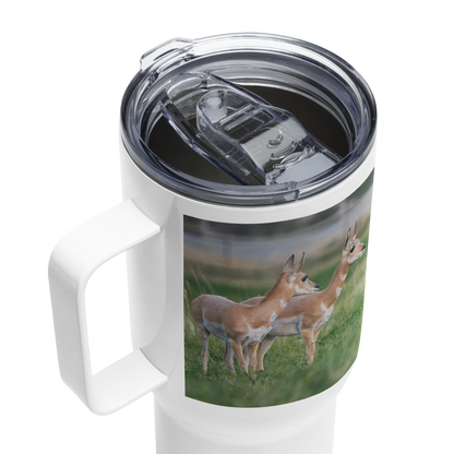 Pronghorn Travel mug with a handle