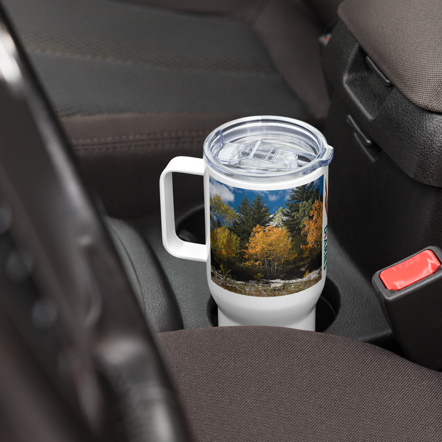 Fall Scenery Travel mug With a Handle