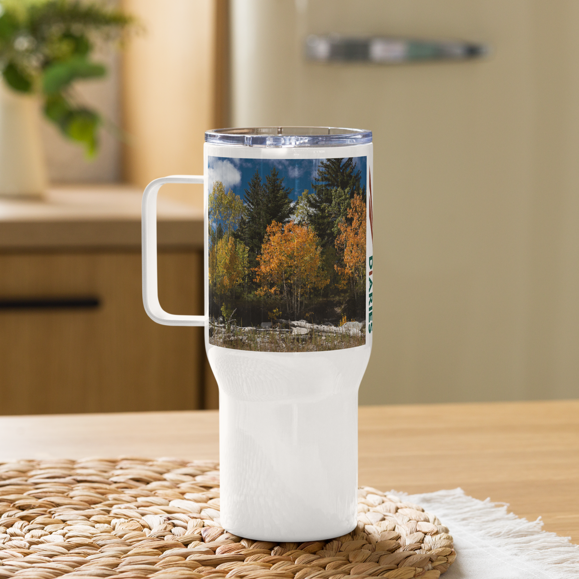 Fall in Wyoming Travel mug With a Handle