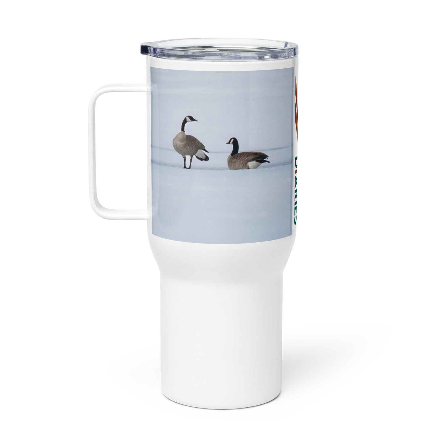 Canada Geese Travel mug with a handle