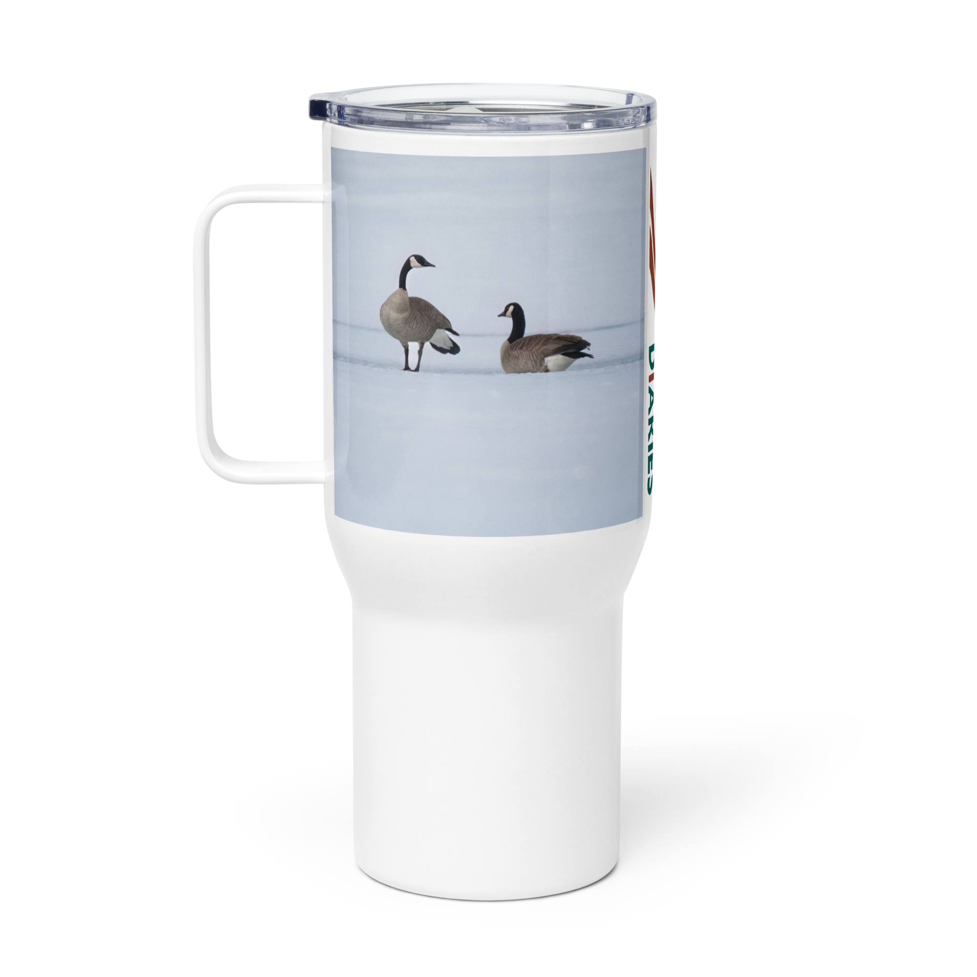 Canada Geese Travel mug with a handle