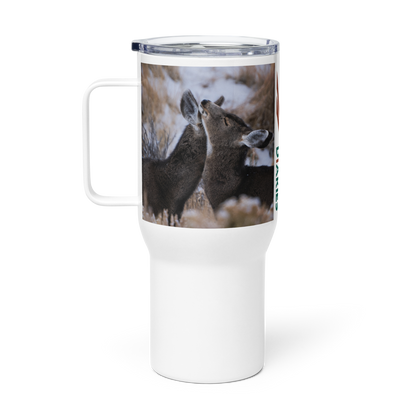 Cuddly Deer Travel mug with a handle