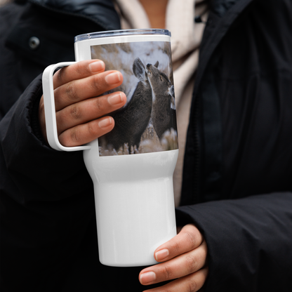 Cuddly Deer Travel mug with a handle