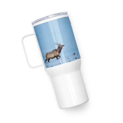 Experience the Magic of Elk Mornings: The Travel Mug that Brings Wyoming’s Wilderness to Life