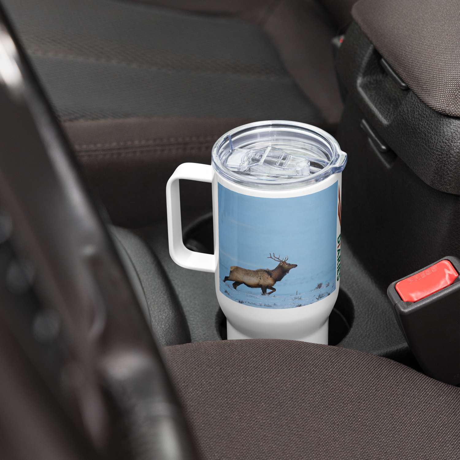 Experience the Magic of Elk Mornings: The Travel Mug that Brings Wyoming’s Wilderness to Life