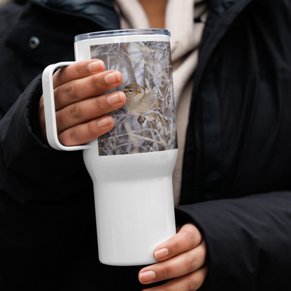 Capture Winter’s Beauty: The Travel Mug for Birdwatching and Snowy Adventures