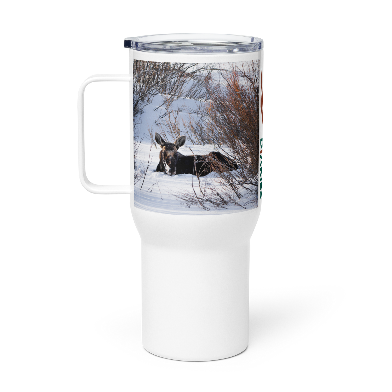 Moose Travel mug with a handle