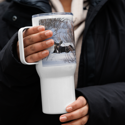 Moose Travel mug with a handle