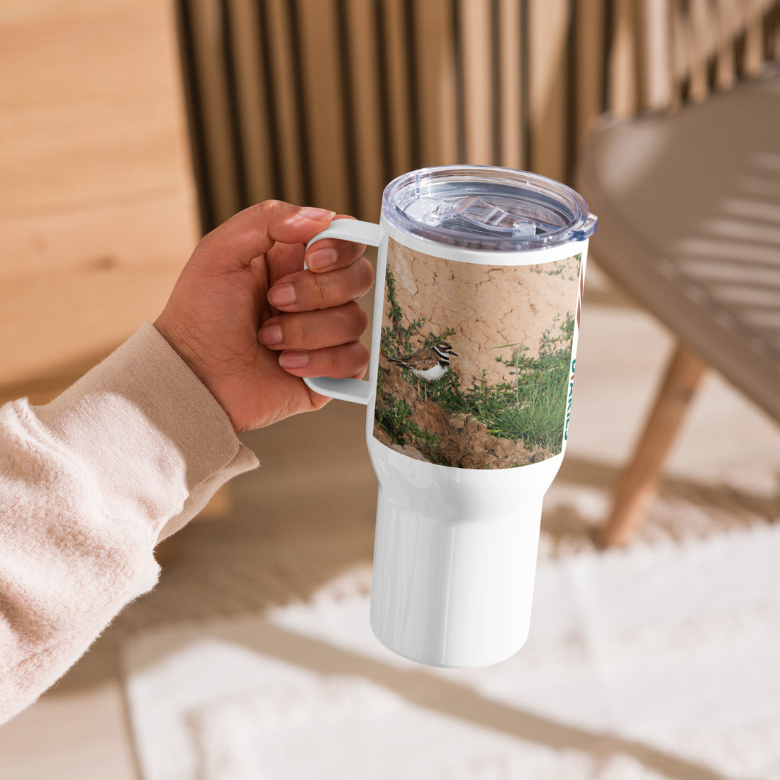 Killdeer Travel mug with a handle