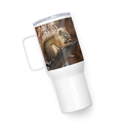 Squirrel Travel mug with a handle