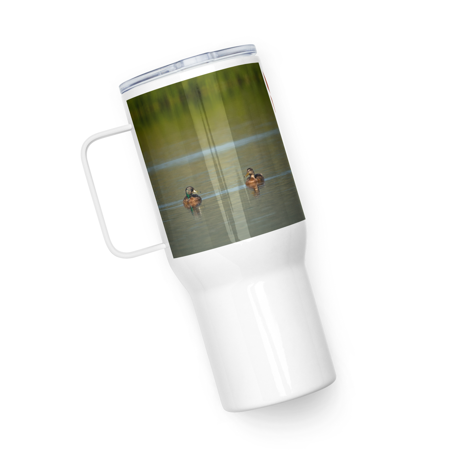 Ducks Travel mug with a handle