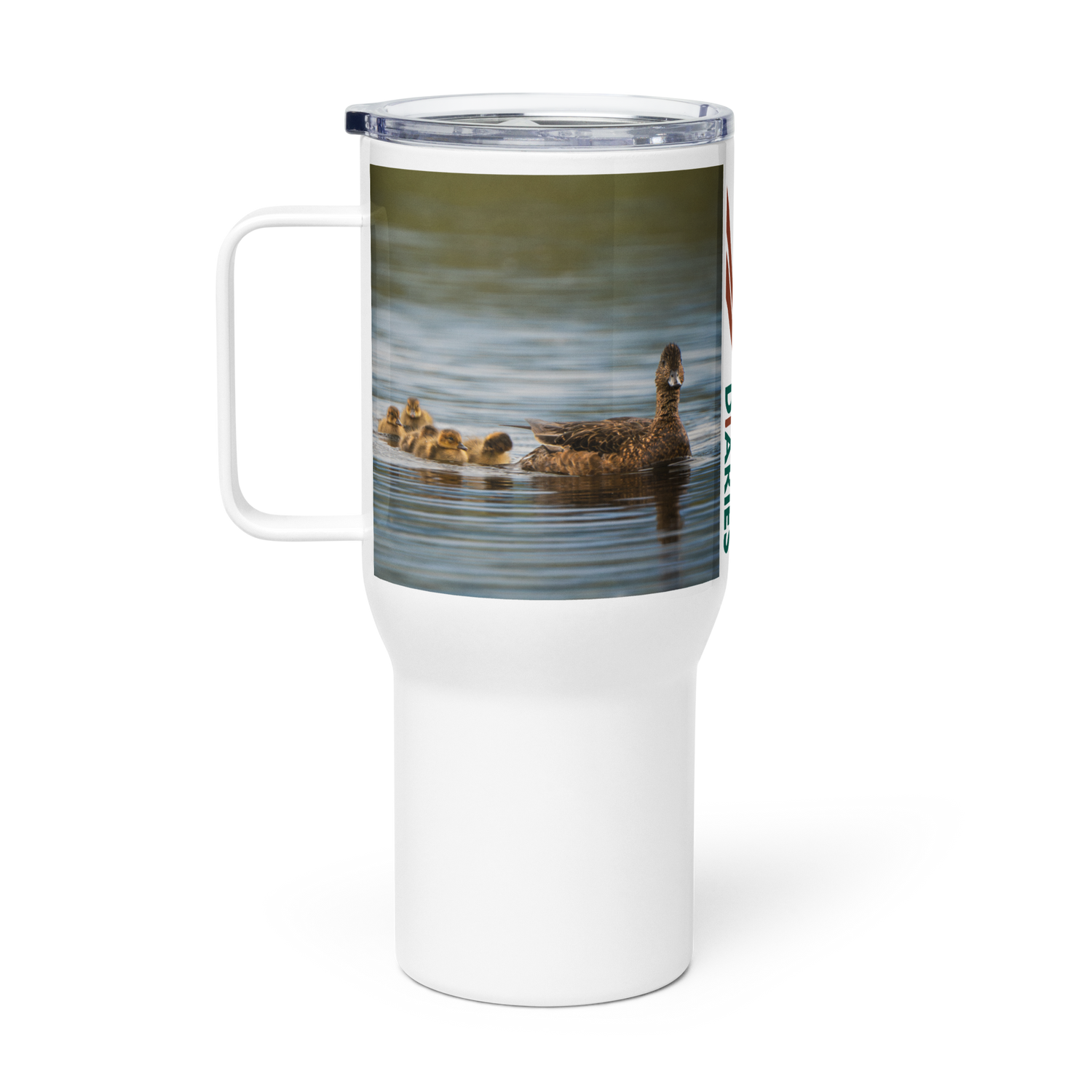 Duck Family Travel mug with a handle