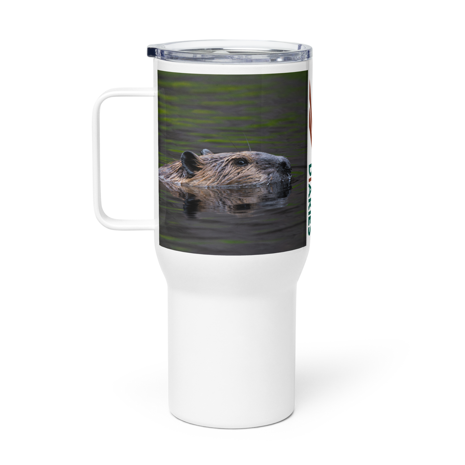 Beaver Travel mug with a handle