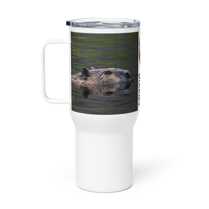 Beaver Travel mug with a handle