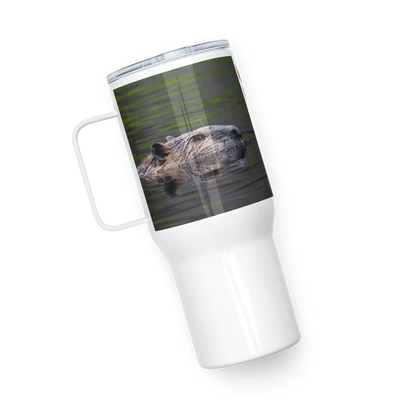 Beaver Travel mug with a handle