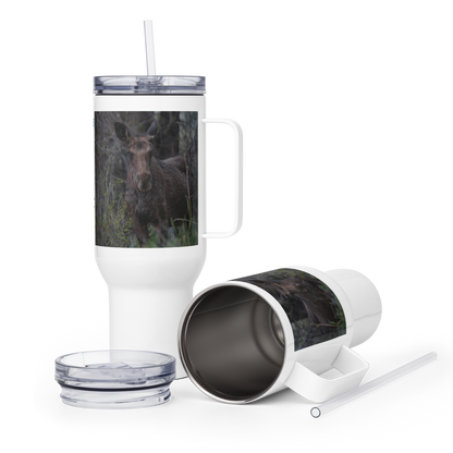 Moose Travel mug with a handle
