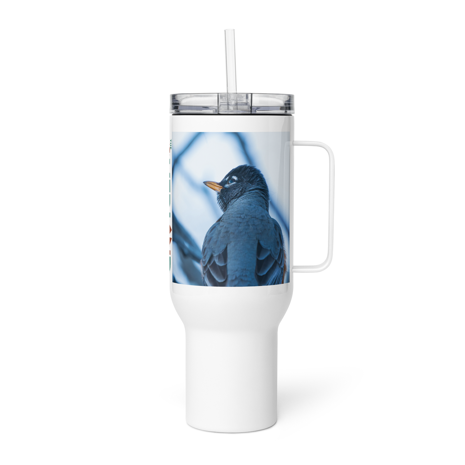 Robin Travel mug with a handle