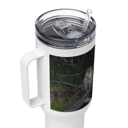 Owl Travel mug with a handle
