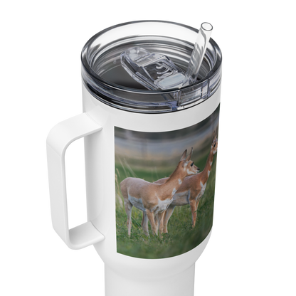 Pronghorn Travel mug with a handle