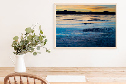 Frozen Lake Wall Art: A Captivating Winter Scene