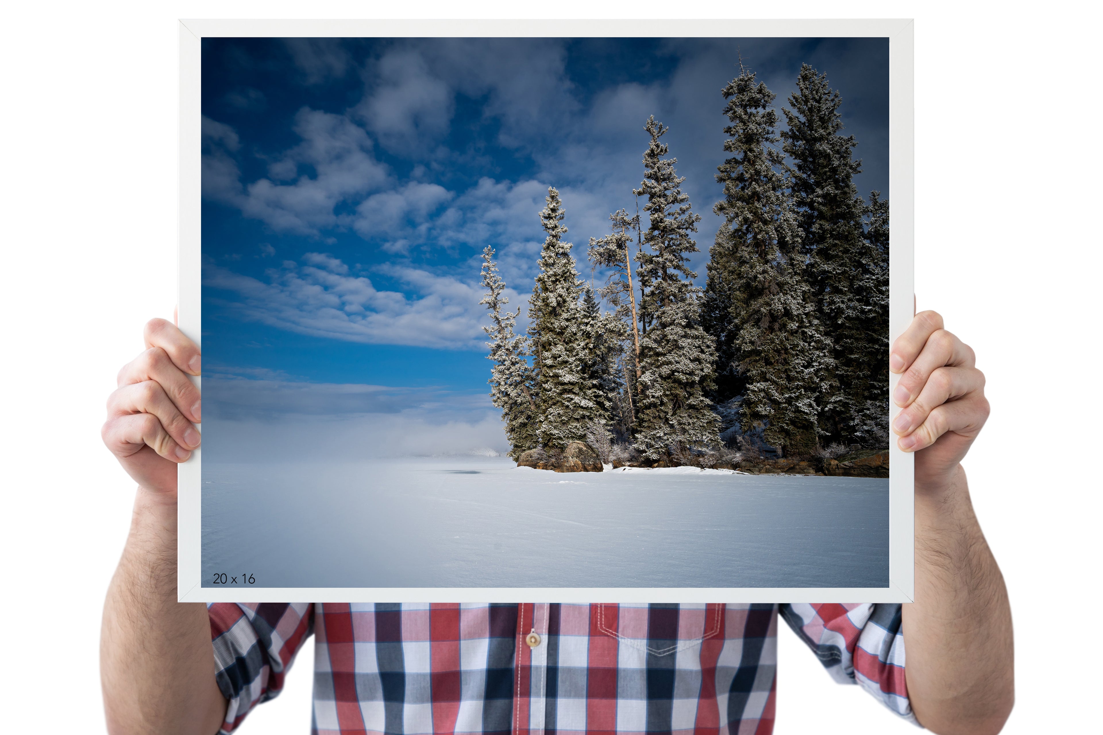 Wyoming Winter Landscape.