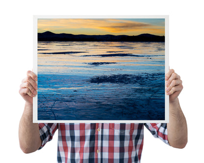 Frozen Lake Wall Art: A Captivating Winter Scene