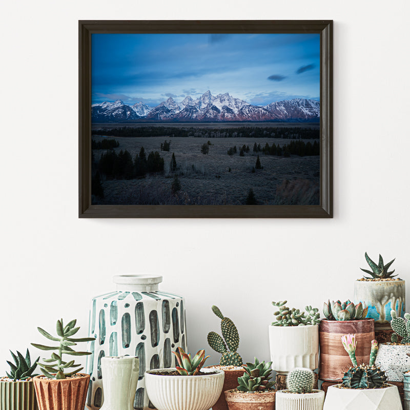 Grand Tetons Art Print: Capturing the Majestic Peaks at Sunrise