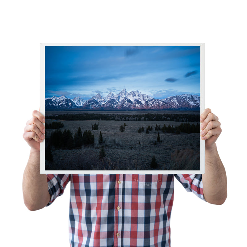 Grand Tetons Art Print: Capturing the Majestic Peaks at Sunrise