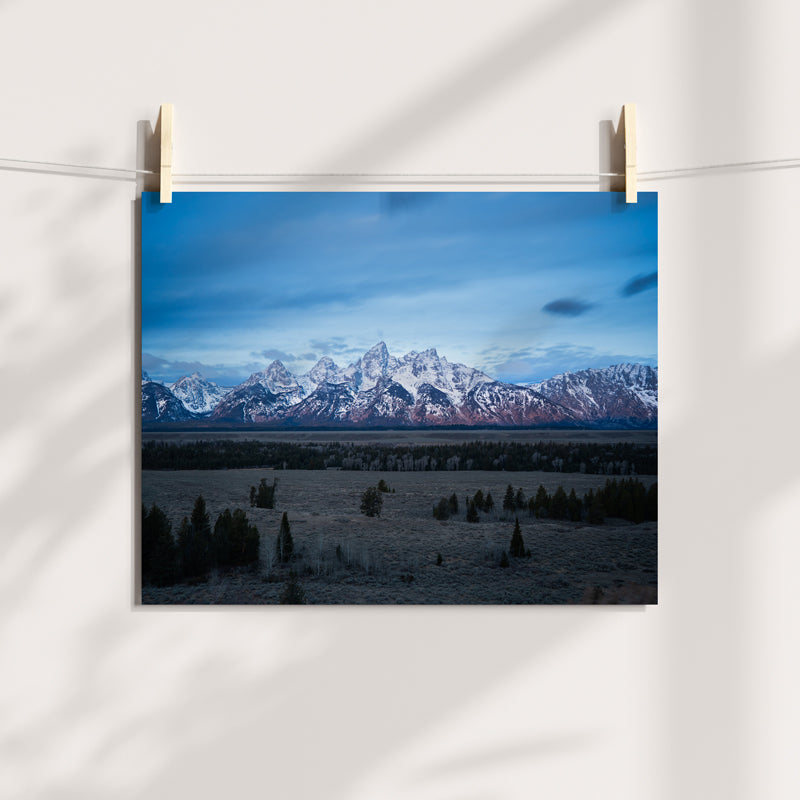 Grand Tetons Art Print: Capturing the Majestic Peaks at Sunrise