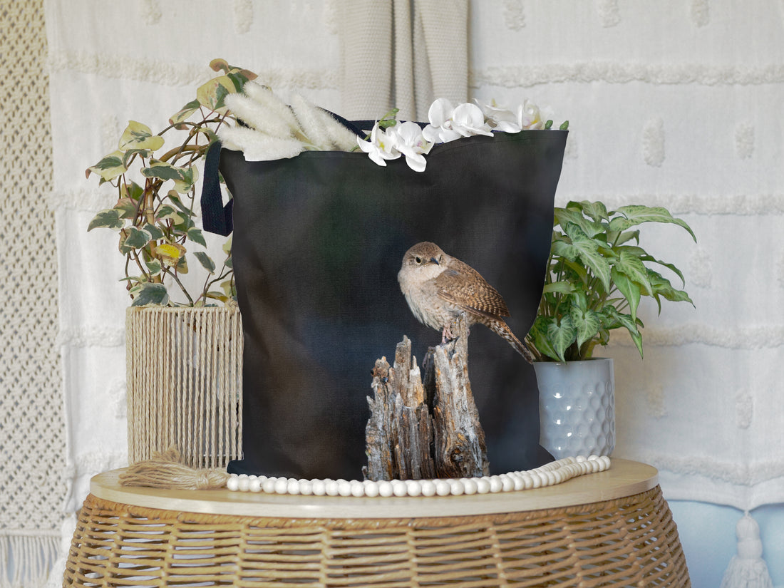 Wren All-Over Print Large Tote Bag