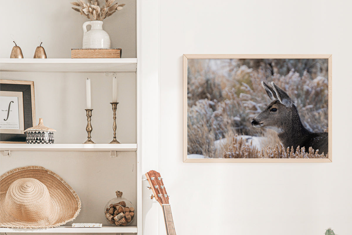 Deer Artwork: A Tender Moment Captured in Nature&