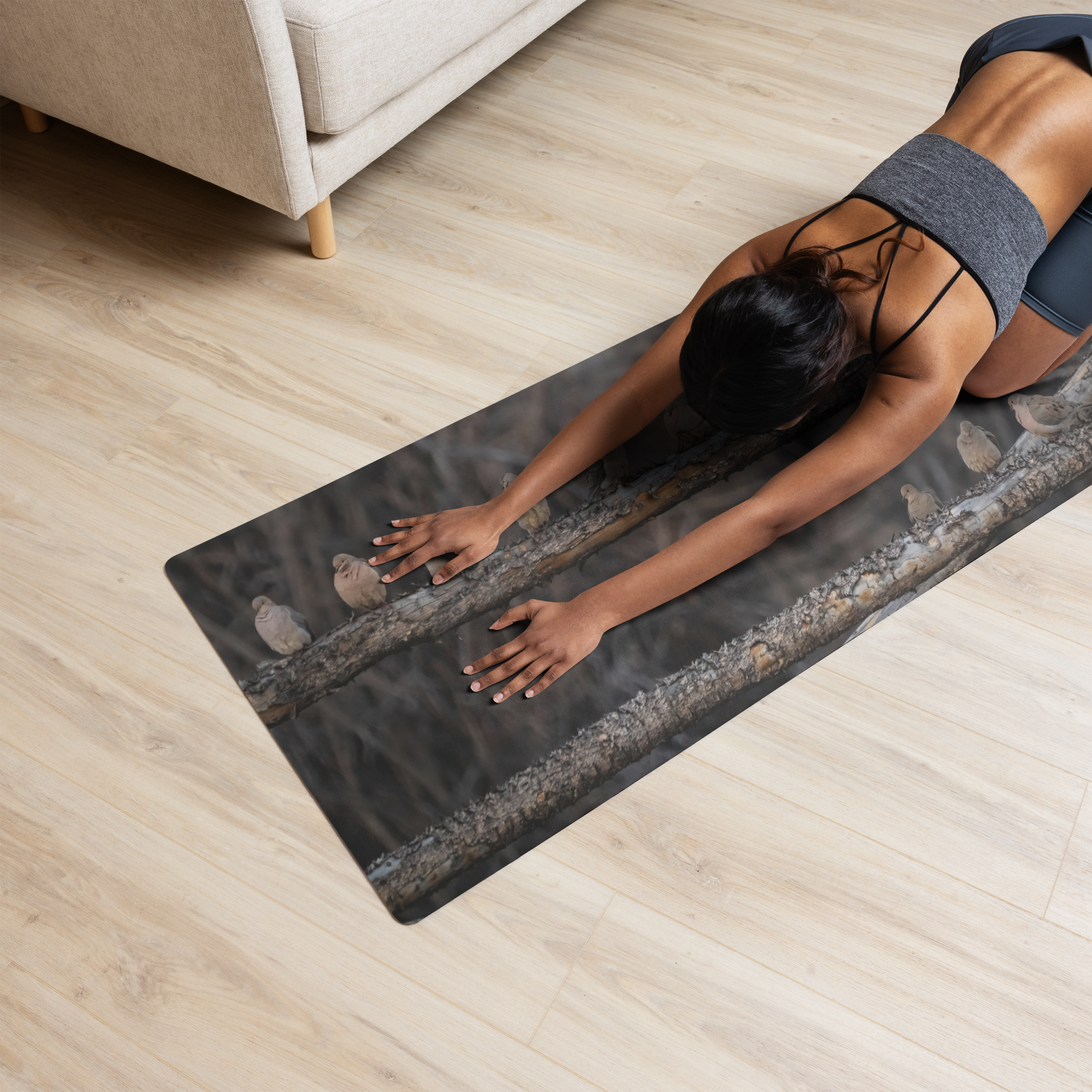 Mourning Doves Yoga mat