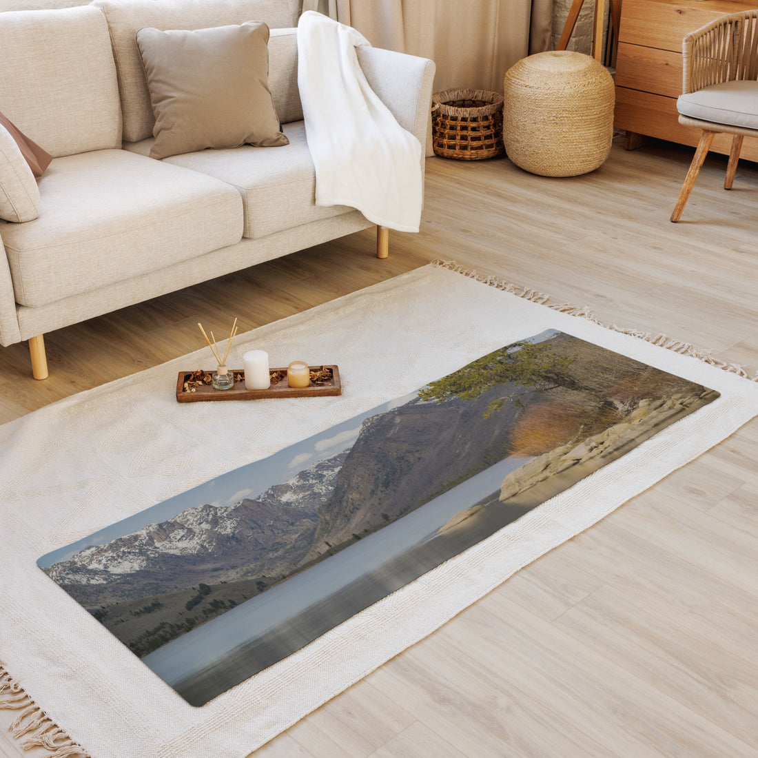 New Fork Lake, Wyoming Yoga mat