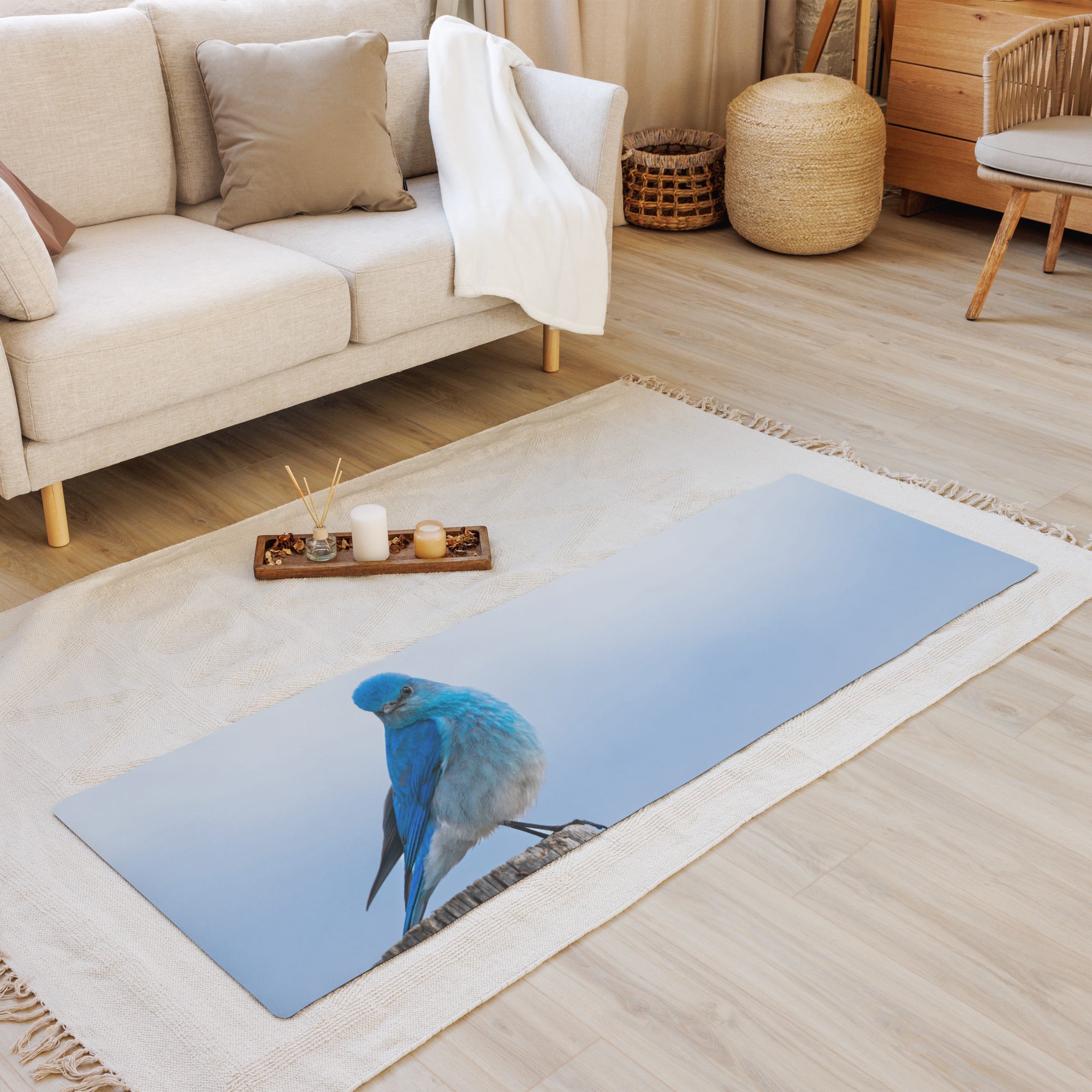 Mountain Bluebird Yoga mat