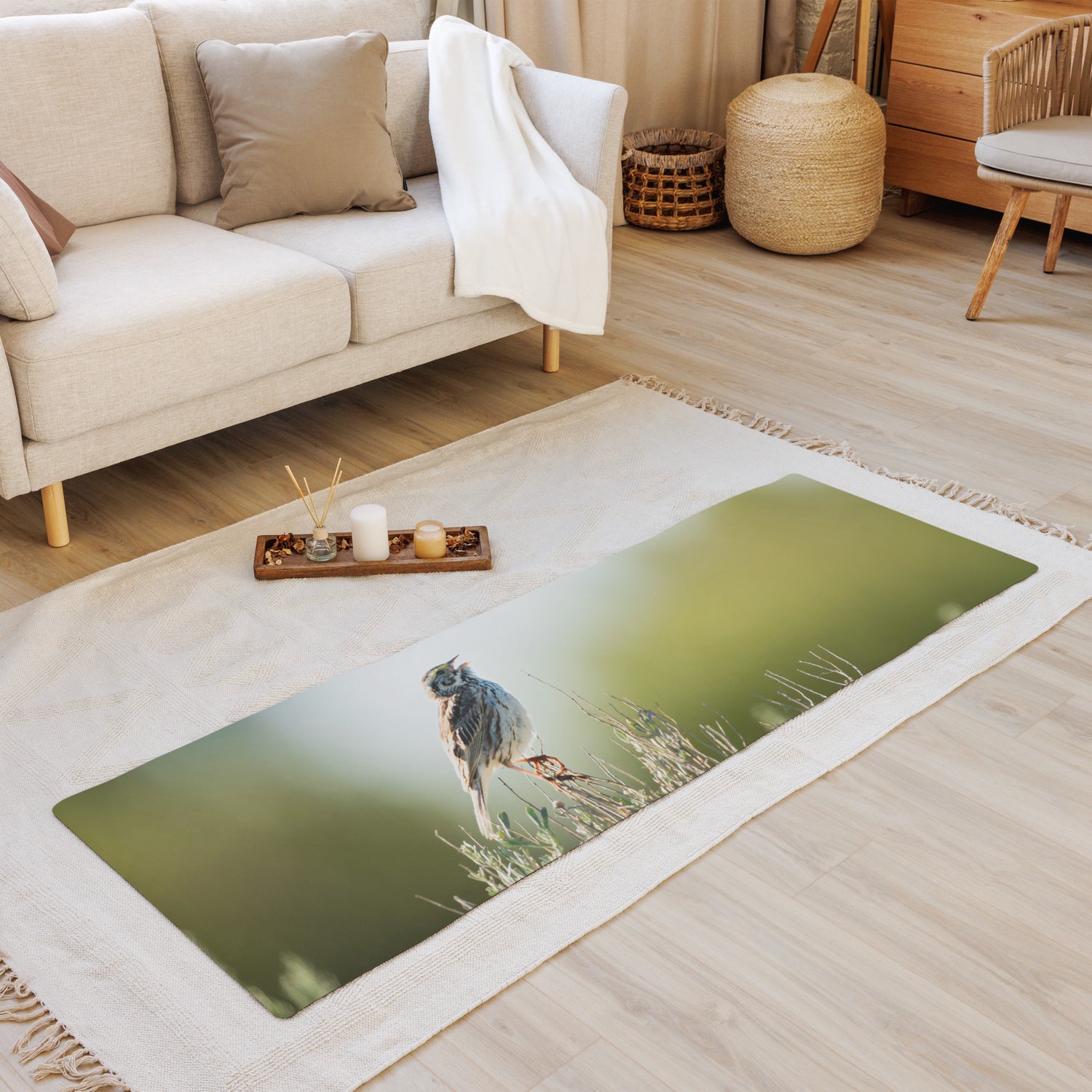 Song Sparrow Yoga mat