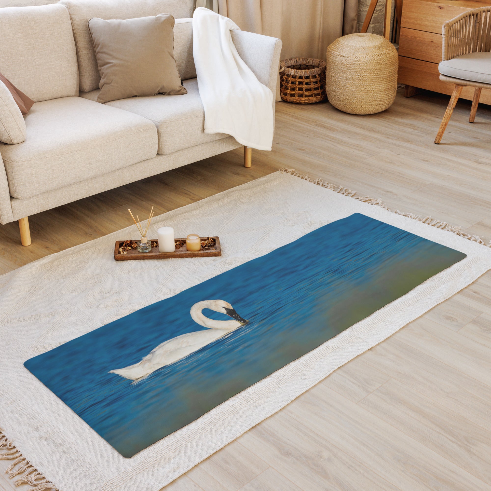 Swan Yoga mat