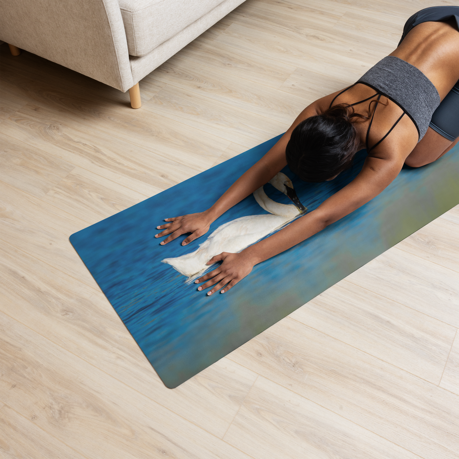 Swan Yoga mat