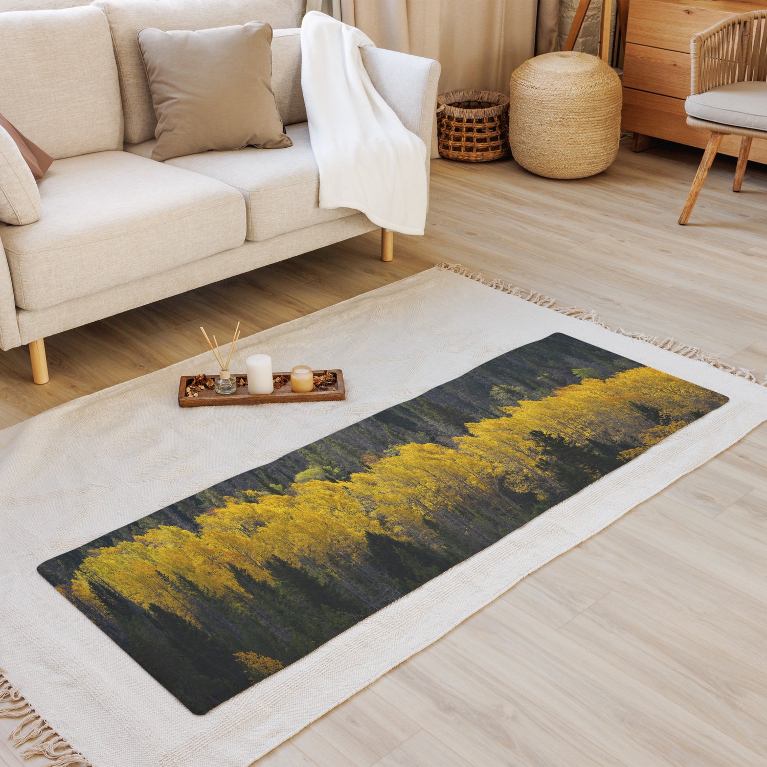 Aspens in the Fall Yoga mat