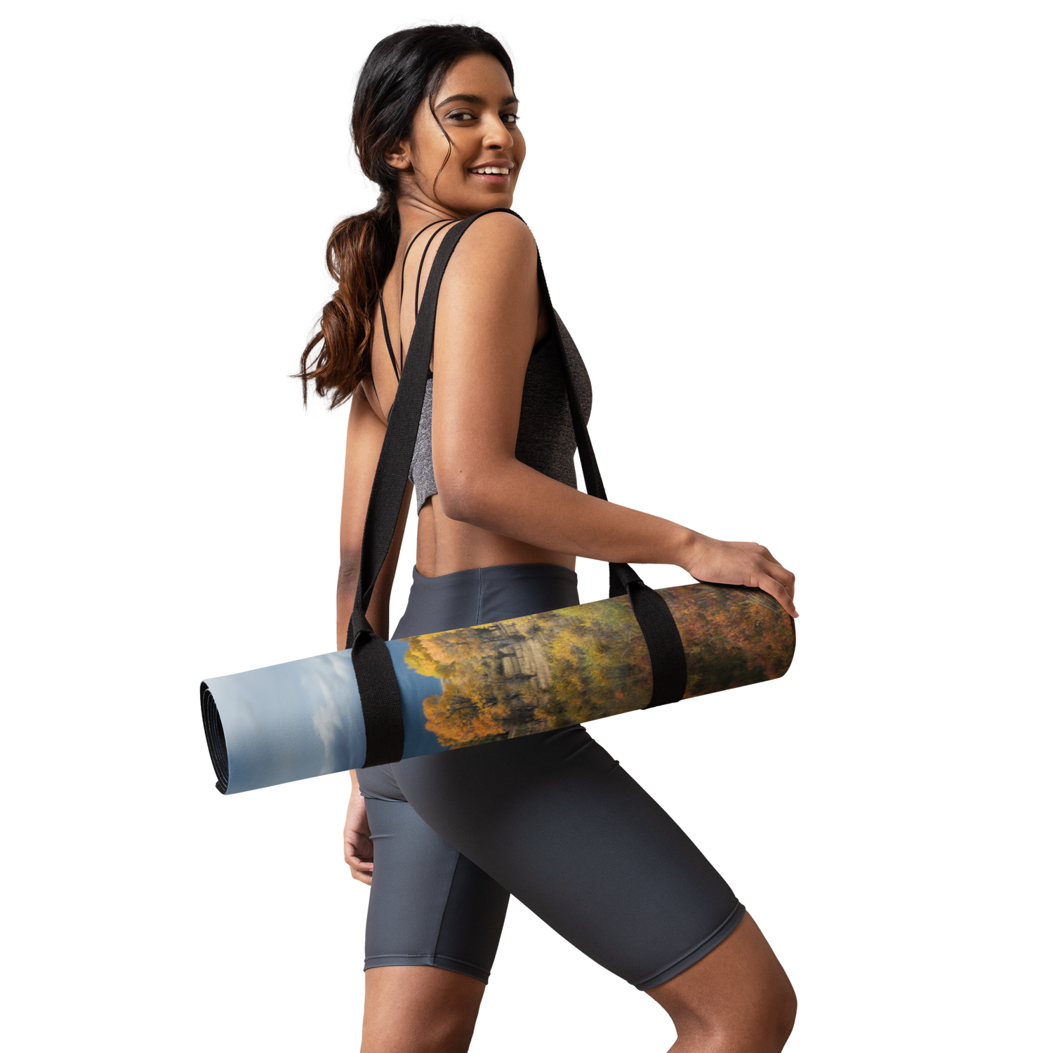 Fall Landscape Yoga mat