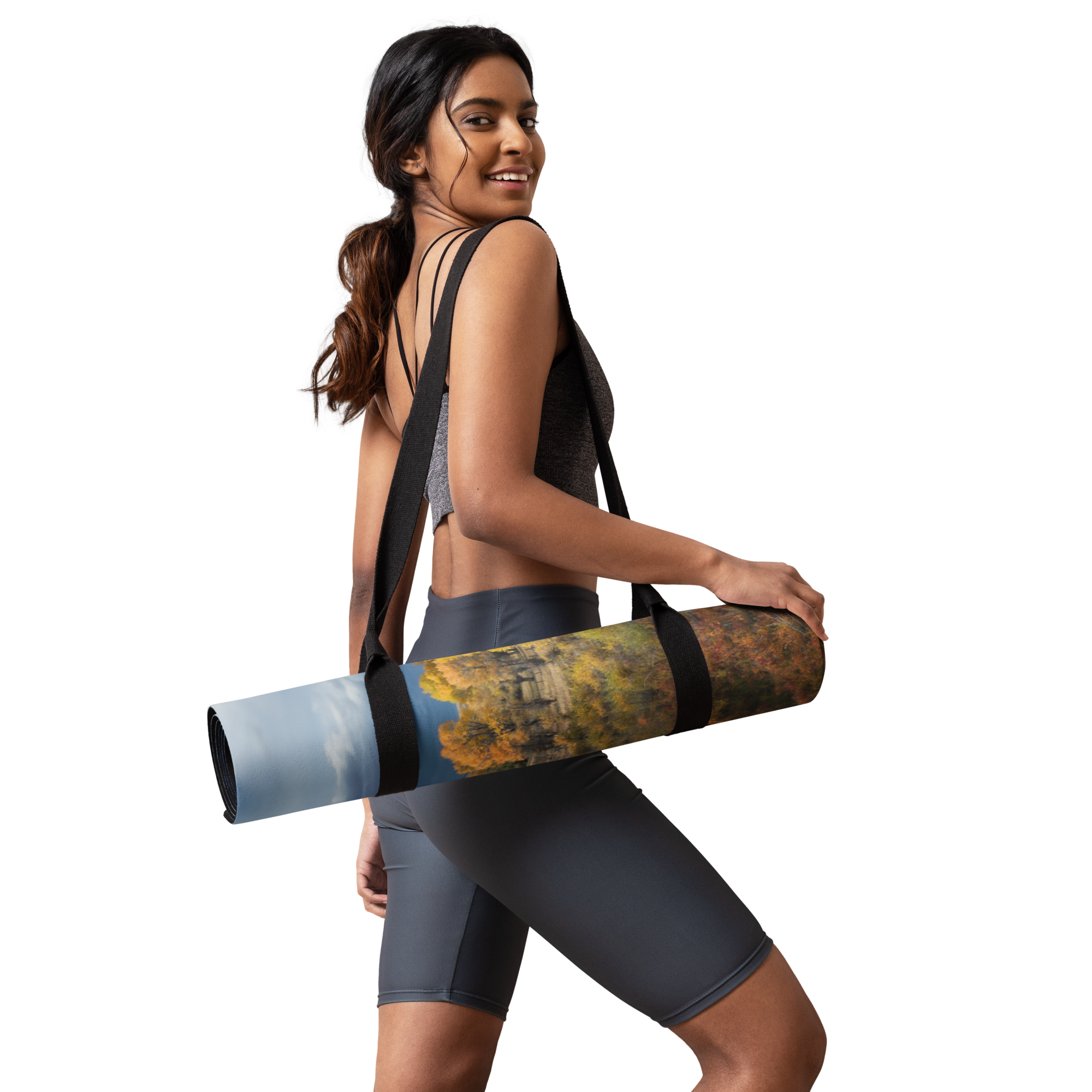 Fall Landscape Yoga mat