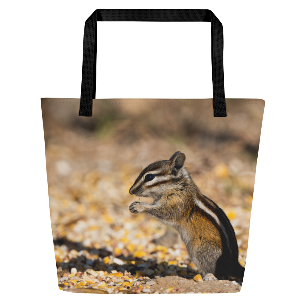 Chipmunk All-Over Print Large Tote Bag - The Overland Diaries